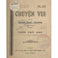 Chuyện Vui - Cuốn Thứ Nhì