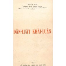 Dân Luật Khái Luận