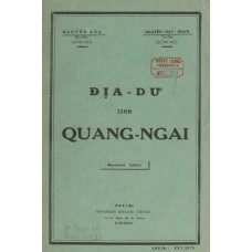 Địa Dư Tỉnh Quảng Ngãi