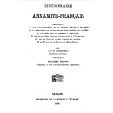 Dictionnaire Annamite Francais