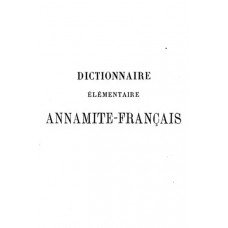 Dictionnaire Elementaire Annamite-Francais