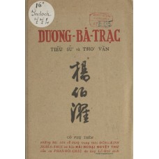 Dương Bá Trạc: Tiểu Sử và Thơ Văn