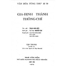 Gia Định Thành Thông Chí - Quyển 3