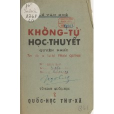 Khổng Tử Học Thuyết - Quyển 1