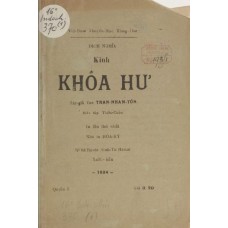 Kinh Khóa Hư của Vua Trần Nhân Tôn - Quyển I