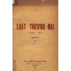 Luật Thương Mại - Quyền 1