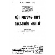 Một Phương Thức Phát Triển Kinh Tế