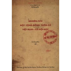 Nghiên Cứu Một Cộng Đồng Thôn Xã Việt Nam Xã Hội Học