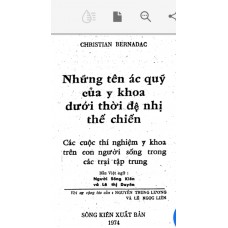 Những Tên Ác Quỷ Của Y Khoa Dưới Thời Đệ Nhị Thế Chiến