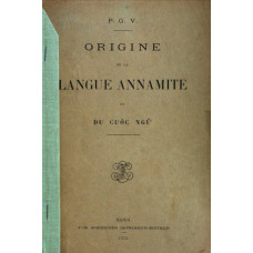 Origine De La Langue Annamite