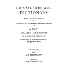 Oxford English Dictionary - Vol 12 (V-Z)