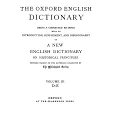 Oxford English Dictionary - Vol 3 (D-E)