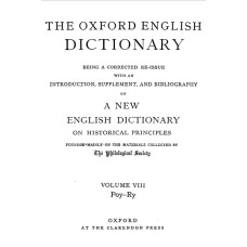 Oxford English Dictionary - Vol 8 (Poy-Ry)