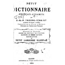 Petit Dictionnaire Francais-Annamite
