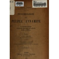 Psychologie du Peuple Annamite
