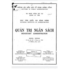 Quản Trị Ngân Sách