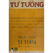 Tư Tưởng - 1974- 10