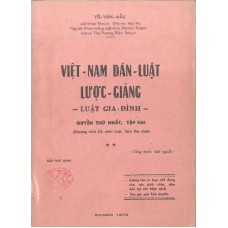 Việt Nam Dân Luật Lược Giảng - Luật Gia Đình - Quyển I Tập 2